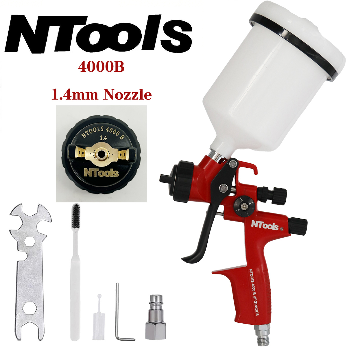 Spray Can Lacquer - Pistolet natryskowy NTOOLS 4000B z możliwością