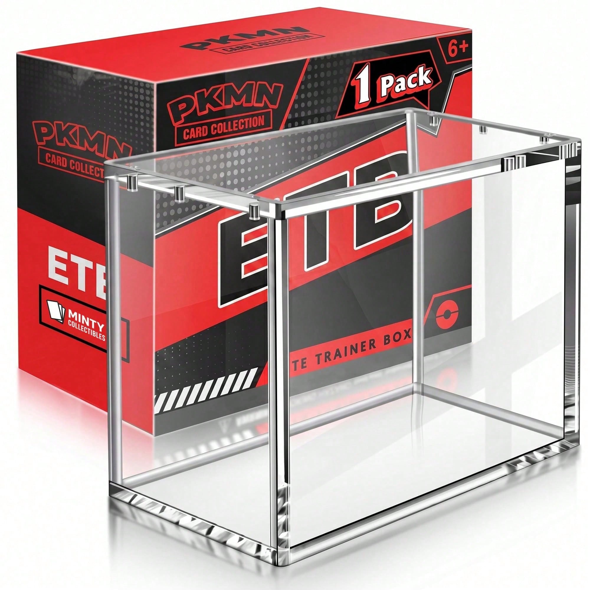 Model Kit Display - Przezroczysta magnetyczna akrylowa gablota ETB, podstawa