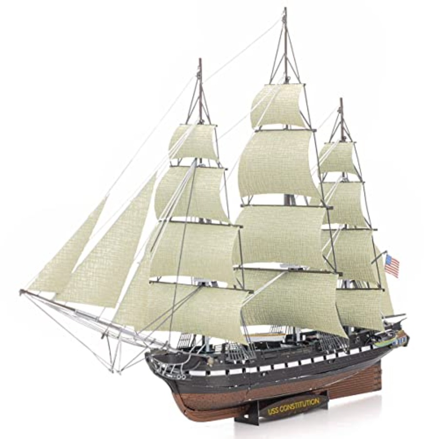 Model Kit Uss Constitution - Zestaw metalowych modeli 3D Premium Series
