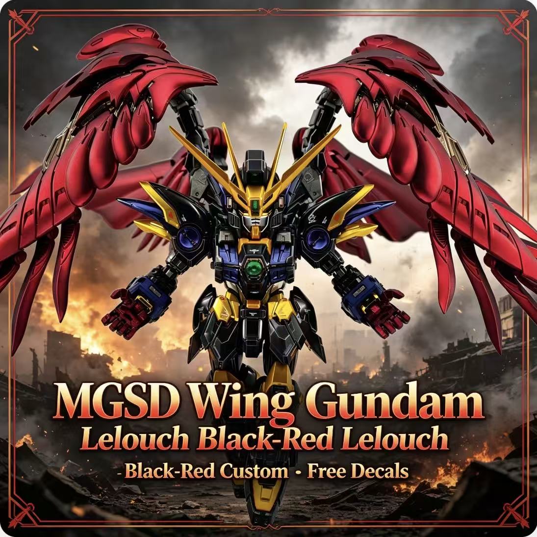 Model Kit Zeus - MGSD Wing Lelouch Kolorystyka Malowana Aerografem
