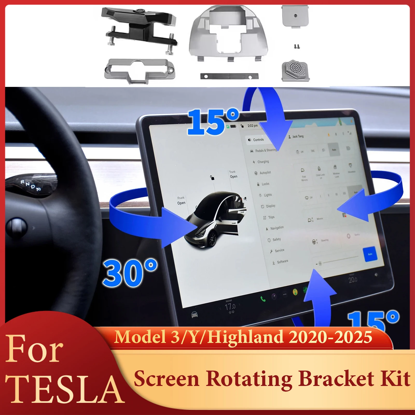 Model Kit Display - Zestaw obrotowego uchwytu ekranu do Tesla