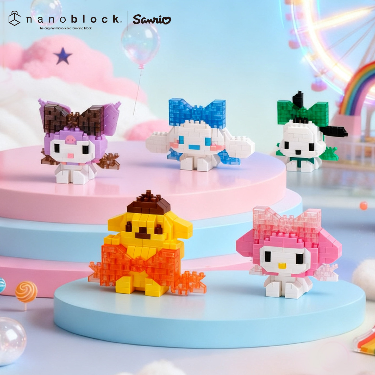 Model Kit Japan - Nanoblock Sanrio Mikro Klocki Konstrukcyjne Oryginalna