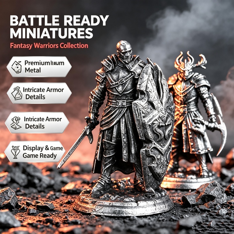 Model Kit In Era - Figurka miniaturowego rycerza średniowiecznego z solidnej