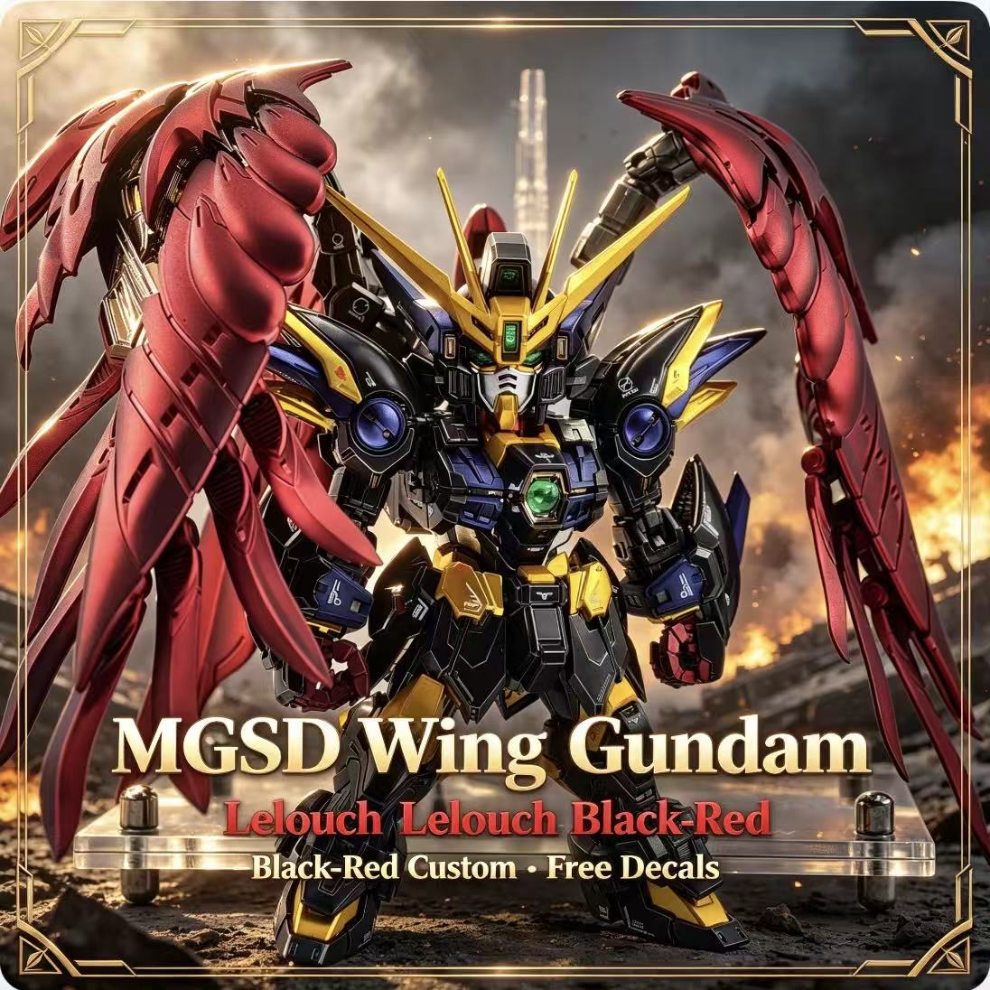 MGSD Wing Lelouch Kolorystyka  – Model Kit Zeus recenzja i cena