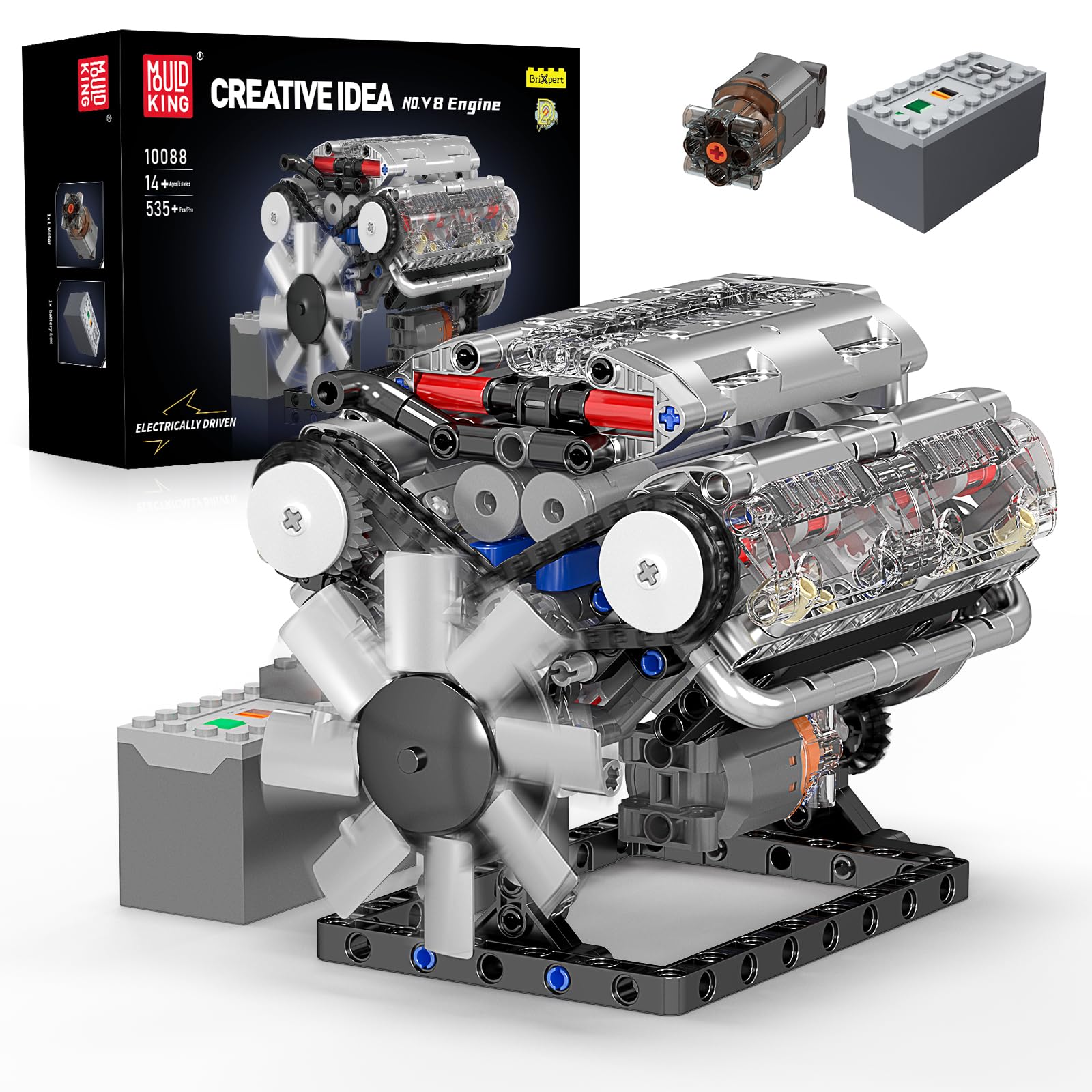 Mould King 10088 Zestaw Klockó – Model Kit Engine V8 recenzja i cena