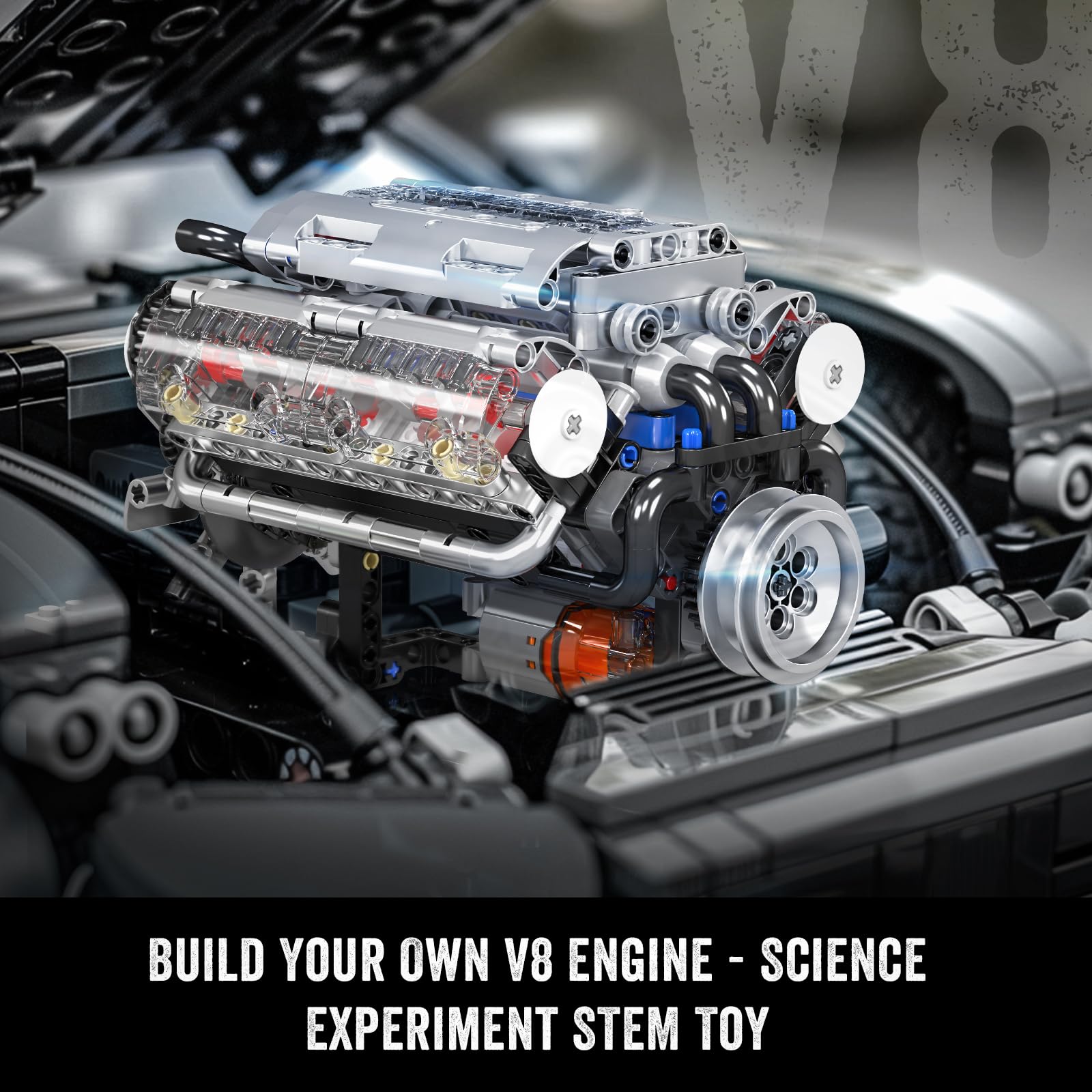 Mould King 10088 Zestaw Klockó – Model Kit Engine V8 recenzja i cena