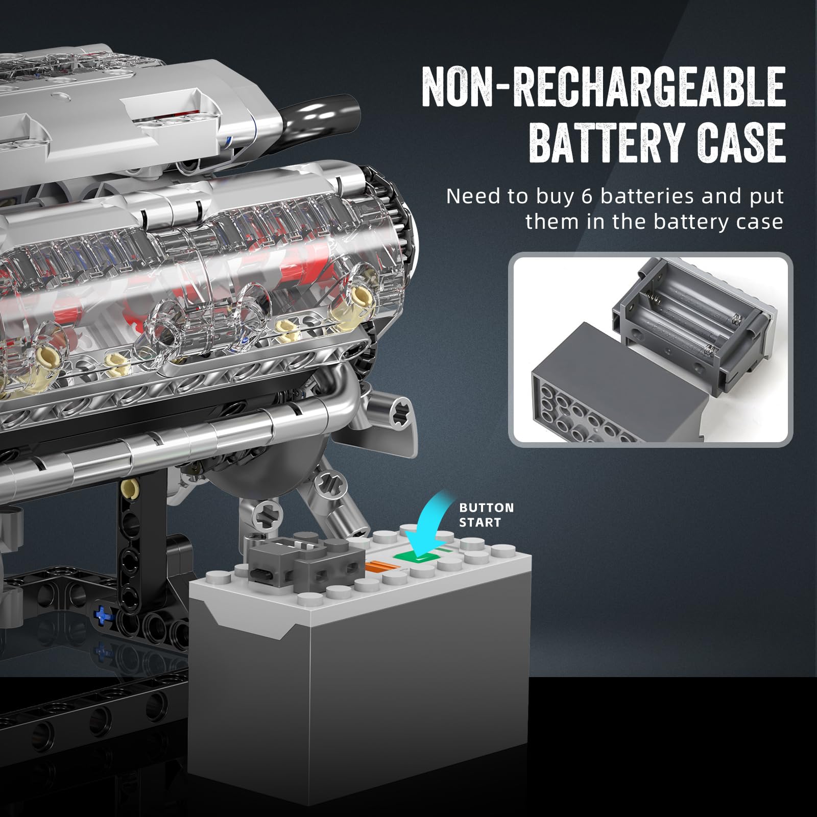 Mould King 10088 Zestaw Klockó – Model Kit Engine V8 recenzja i cena