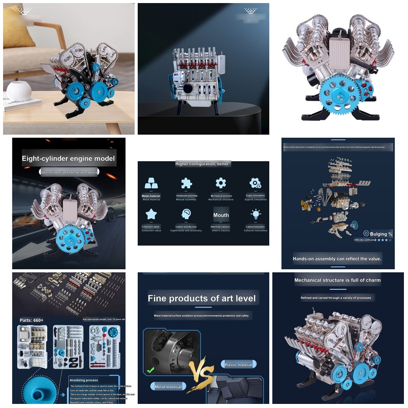 Zestaw do samodzielnego montaż – Model Kit Engine V8 recenzja i cena