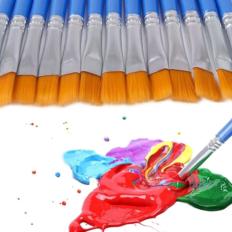 Pędzle płaskie nylonowe z plas – Plastic Model Paint recenzja i cena