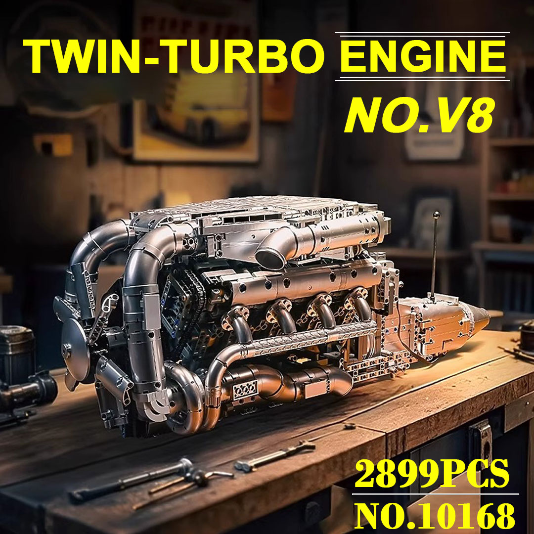 Mould King 10168 Zestaw Silnik – Model Kit Engine V8 recenzja i cena