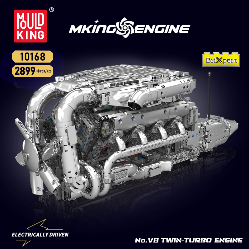 Mould King 10168 Zestaw Silnik – Model Kit Engine V8 recenzja i cena